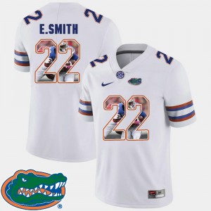E.Smith Florida Jersey Mens Football #22 Pictorial Fashion White