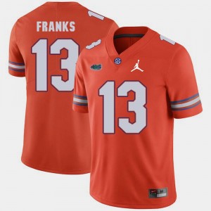 Replica 2018 Game #13 Feleipe Franks Florida Jersey Orange Jordan Brand Mens