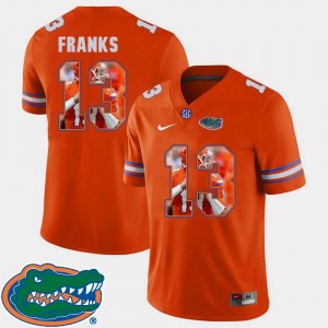 Men's Orange Feleipe Franks Florida Jersey Pictorial Fashion Football #13
