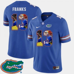 Football Pictorial Fashion Men's Royal Feleipe Franks Florida Jersey #13