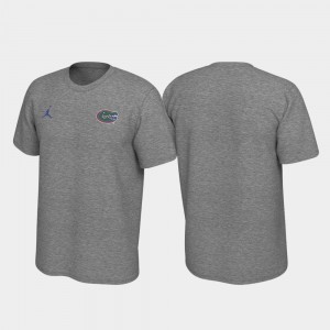 Heathered Gray Florida T-Shirt Left Chest Logo Legend For Men's