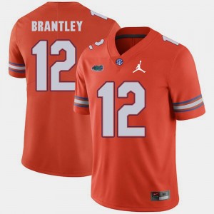 Replica 2018 Game Men's John Brantley UF Jersey Orange #12 Jordan Brand