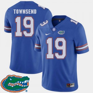 For Men's 2018 SEC Royal Johnny Townsend Florida Jersey #19 College Football