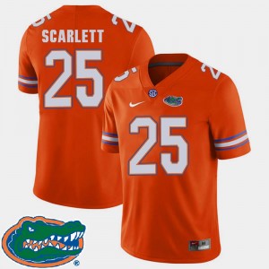 Jordan Scarlett Florida Gators Jersey #25 Orange College Football 2018 SEC Men