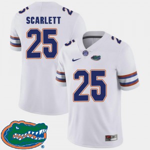 College Football White 2018 SEC Mens #25 Jordan Scarlett University of Florida Jersey