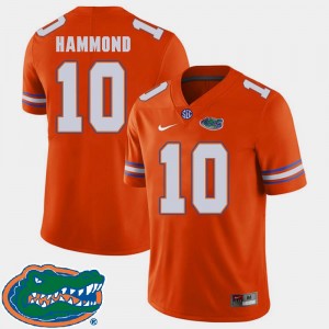 Josh Hammond University of Florida Jersey Orange College Football Men #10 2018 SEC