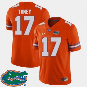 Mens College Football Kadarius Toney Florida Jersey #17 2018 SEC Orange