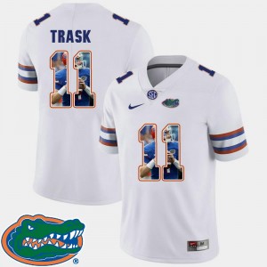 #11 Pictorial Fashion For Men's White Football Kyle Trask Florida Jersey