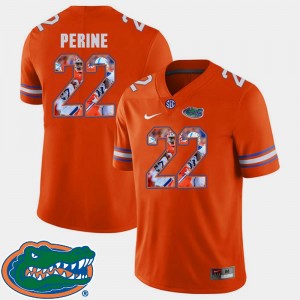 Pictorial Fashion Football Lamical Perine Florida Jersey Men #22 Orange