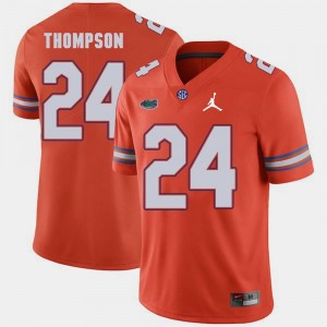 Jordan Brand Mens Mark Thompson Florida Gators Jersey Replica 2018 Game Orange #24