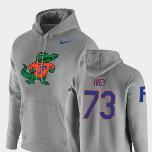 Nike Pullover Men's Vault Logo Club Martez Ivey UF Hoodie Heathered Gray #73