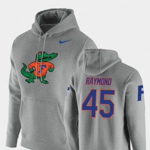 R.J. Raymond UF Hoodie Nike Pullover #45 Heathered Gray Vault Logo Club For Men
