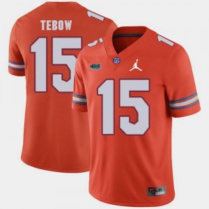 Orange Tim Tebow UF Jersey Jordan Brand #15 For Men Replica 2018 Game