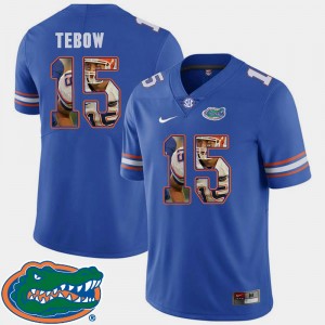 Royal Pictorial Fashion Tim Tebow Florida Gators Jersey Men Football #15