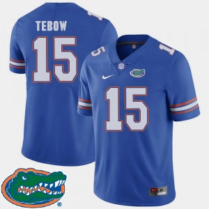 #15 Royal Men's 2018 SEC Tim Tebow Florida Gators Jersey College Football
