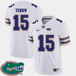 White College Football #15 Mens 2018 SEC Tim Tebow University of Florida Jersey