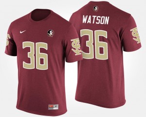 Dekoda Watson Florida State T-Shirt #36 For Men Garnet Name and Number