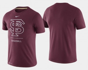 Garnet Seminoles T-Shirt Dugout Performance Mens College Baseball