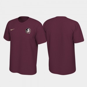 Left Chest Logo Garnet For Men Florida State T-Shirt Legend