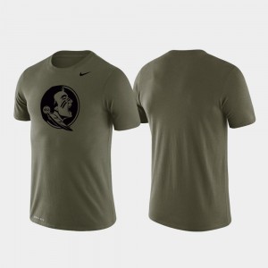 Tonal Logo Legend Florida State T-Shirt For Men Performance Green