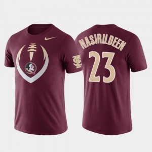 Hamsah Nasirildeen Florida State Seminoles T-Shirt Garnet Performance Football Icon For Men's #23