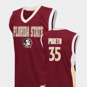 Red For Men Fadeaway Harrison Prieto Florida State Seminoles Jersey #35 College Basketball