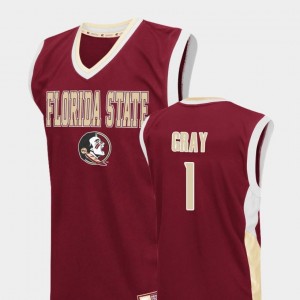 College Basketball Red For Men #1 Fadeaway Raiquan Gray FSU Seminoles Jersey