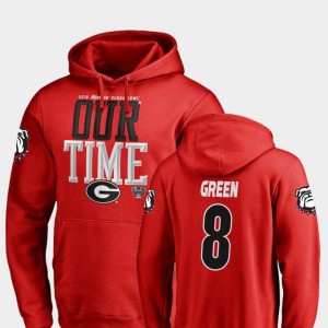 For Men's 2019 Sugar Bowl Bound #8 Red Fanatics Branded Counter A.J. Green UGA Hoodie