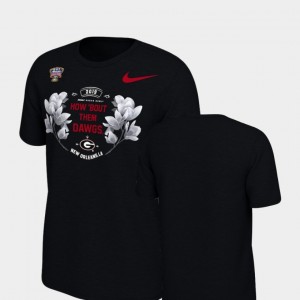 Georgia T-Shirt 2019 Sugar Bowl Bound Verbiage Nike Black For Men's