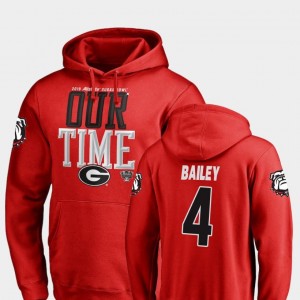 2019 Sugar Bowl Bound Champ Bailey UGA Bulldogs Hoodie For Men Red Fanatics Branded Counter #4
