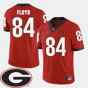 2018 SEC Patch #84 For Men Leonard Floyd UGA Jersey College Football Red