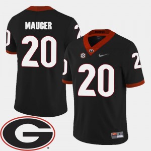 2018 SEC Patch Quincy Mauger UGA Jersey Black #20 College Football Mens