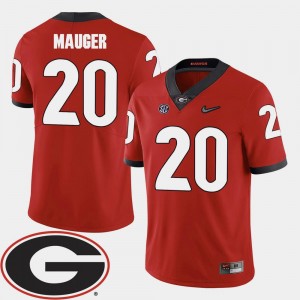 Quincy Mauger University of Georgia Jersey Men #20 2018 SEC Patch College Football Red