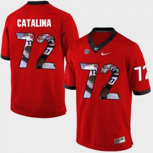 For Men's Pictorial Fashion #72 Red Tyler Catalina Georgia Bulldogs Jersey
