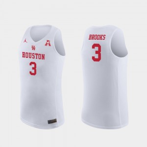 Replica White Men's Jordan Brand College Basketball Armoni Brooks Houston Jersey #3