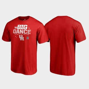 March Madness 2019 NCAA Basketball Tournament Red University of Houston T-Shirt Big Dance For Men