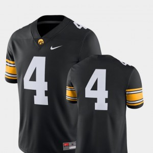 College Football 2018 Game Nike Black #4 Hawkeyes Jersey For Men's