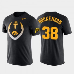 Performance Football Icon For Men T.J. Hockenson Hawkeyes T-Shirt Black #38