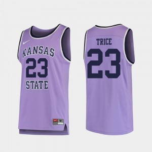 Replica #23 College Basketball For Men Austin Trice Kansas State Jersey Purple