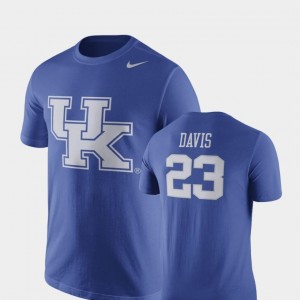Royal Anthony Davis University of Kentucky T-Shirt Nike Basketball Replica Future Stars #23 Men's