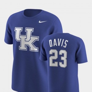 Nike Replica Royal Mens Anthony Davis Kentucky T-Shirt Future Stars #23