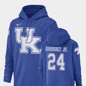 Christopher Rodriguez Jr. Wildcats Hoodie Nike Football Performance For Men's Champ Drive Royal #24