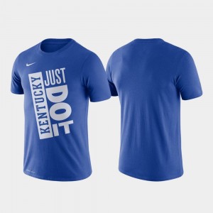 Just Do It For Men's Nike Basketball Performance UK T-Shirt Royal