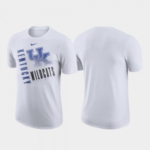 For Men's Wildcats T-Shirt Nike Performance Cotton Just Do It White