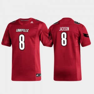 Red #8 Replica Lamar Jackson Cardinals Jersey Men's Alumni Football Adidas
