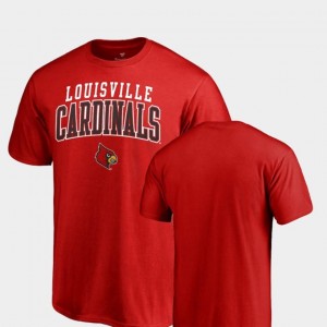Red For Men Square Up Fanatics Branded Louisville T-Shirt