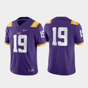 Purple Nike For Men's #19 Game Tigers Jersey
