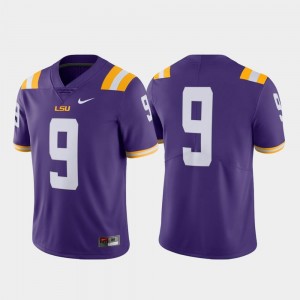 Men #9 Limited College Football Nike Purple LSU Jersey