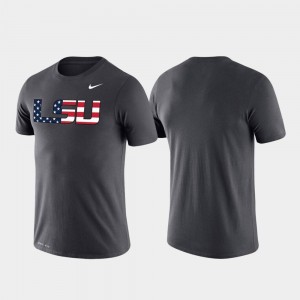 Anthracite Americana Legend LSU T-Shirt For Men Performance