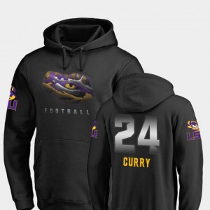 For Men #24 Chris Curry LSU Hoodie Midnight Mascot Fanatics Branded Football Black